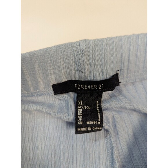 Forever 21 Womens Small Long Knit Sky Blue Pants NWT - Picture 5 of 11